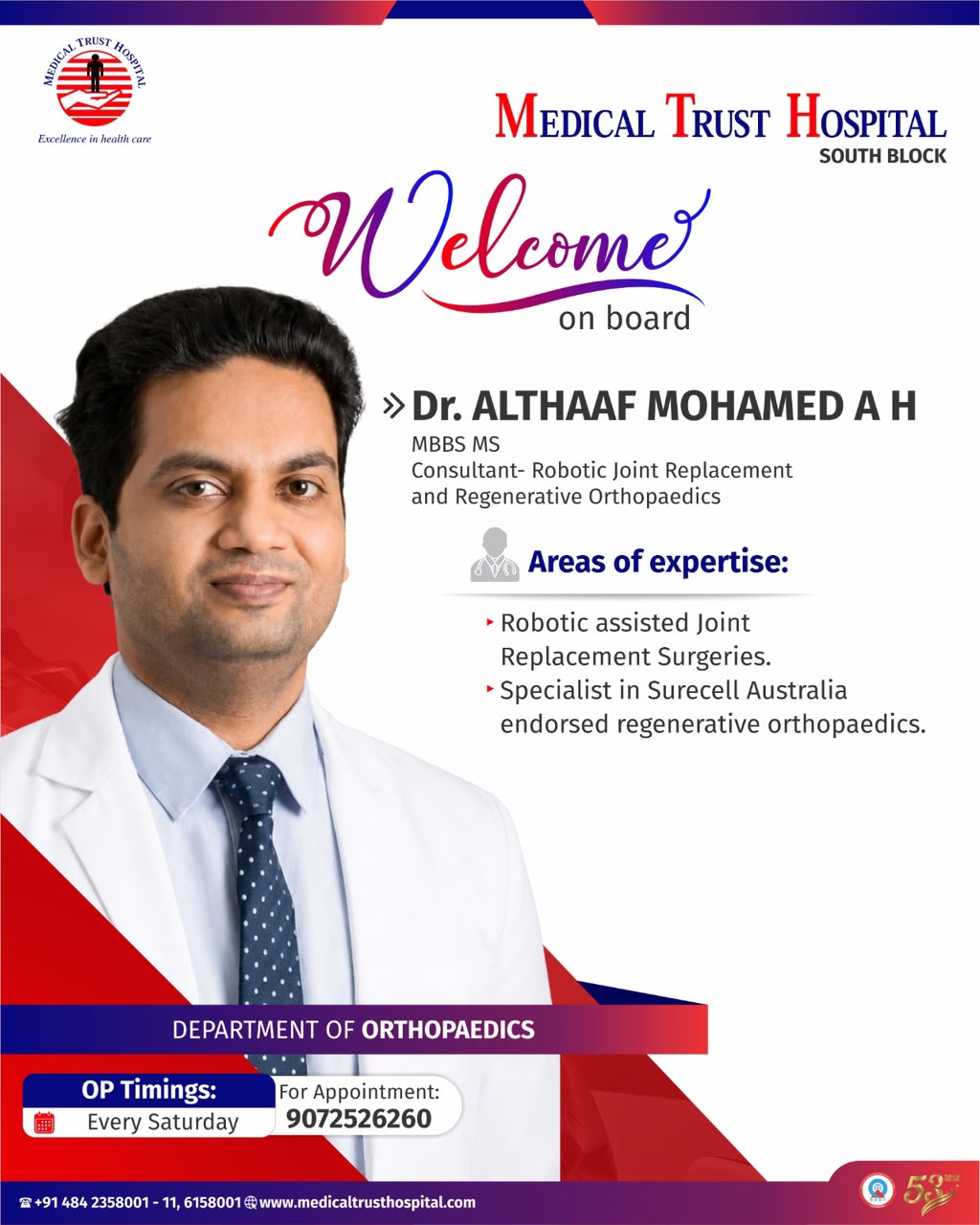 Dr. Althaaf Mohamed A H — Consultant at Medical Trust Hospital Kochi