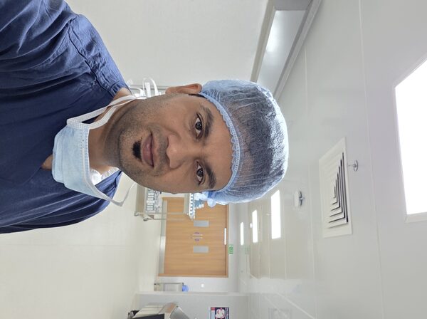 Dr. Althaaf Mohamed A H in surgical theatre